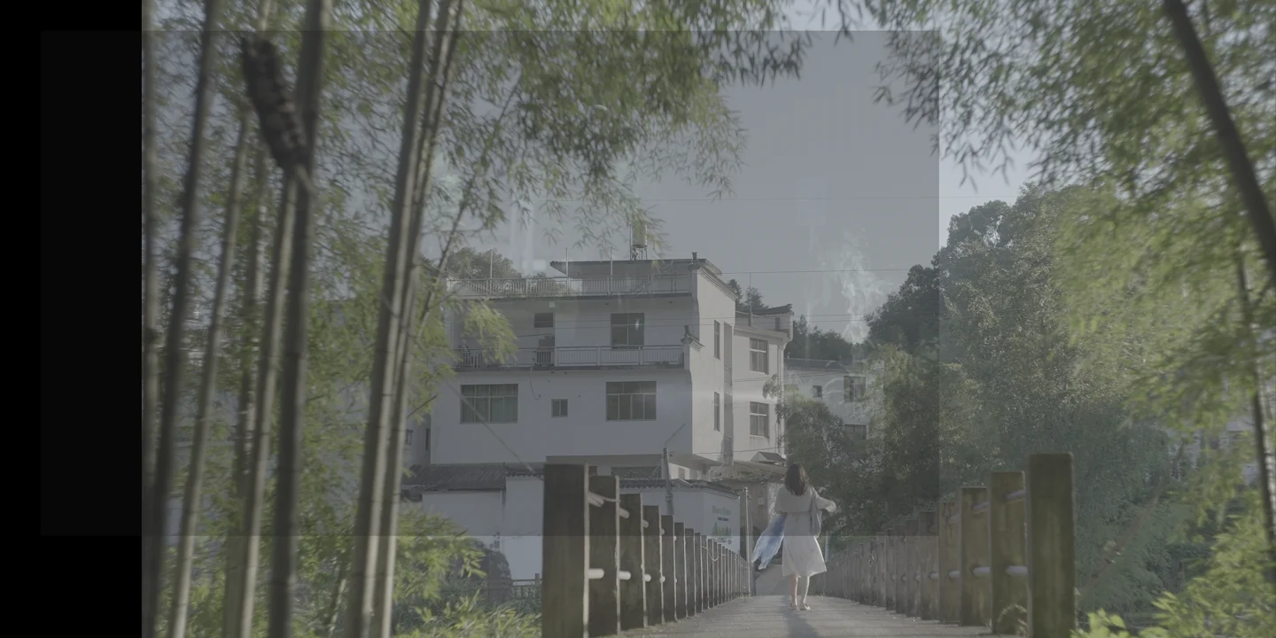 两段画面共占一个平面:叠层持续越过剪口。